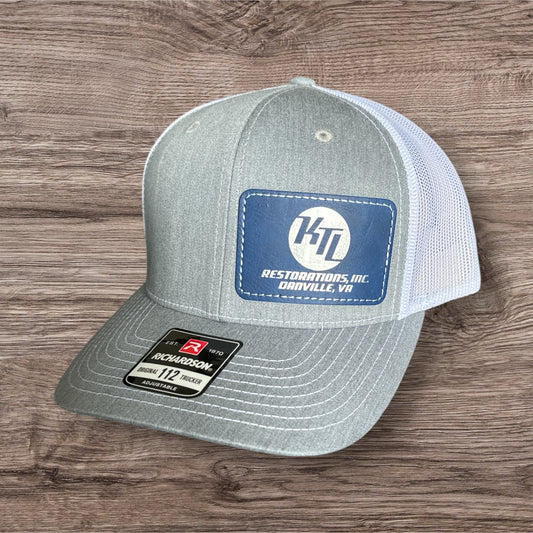 Light Grey and Blue KTL Circle Patch Hat