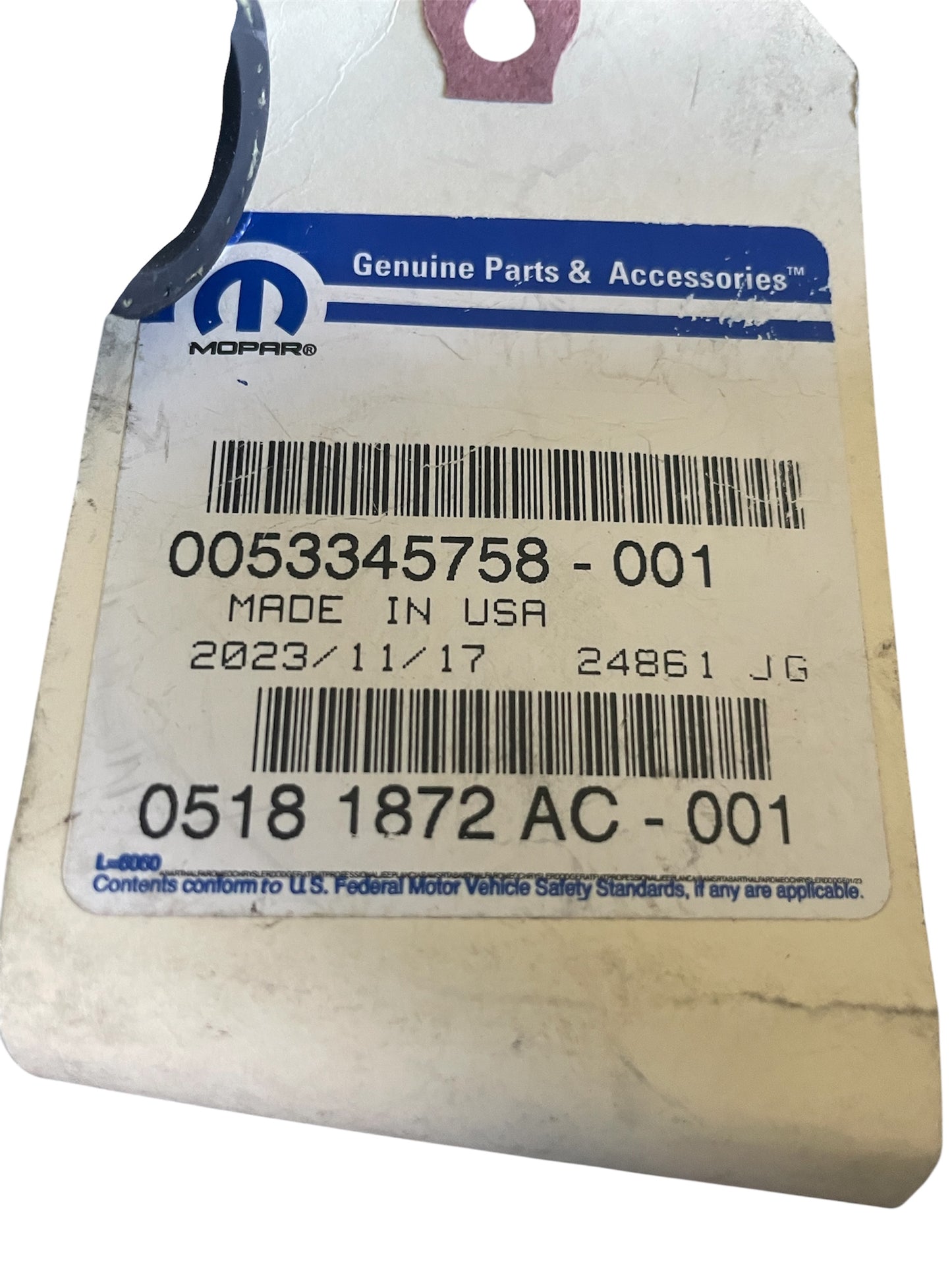 Genuine Mopar Coolant Hose 5181872AC