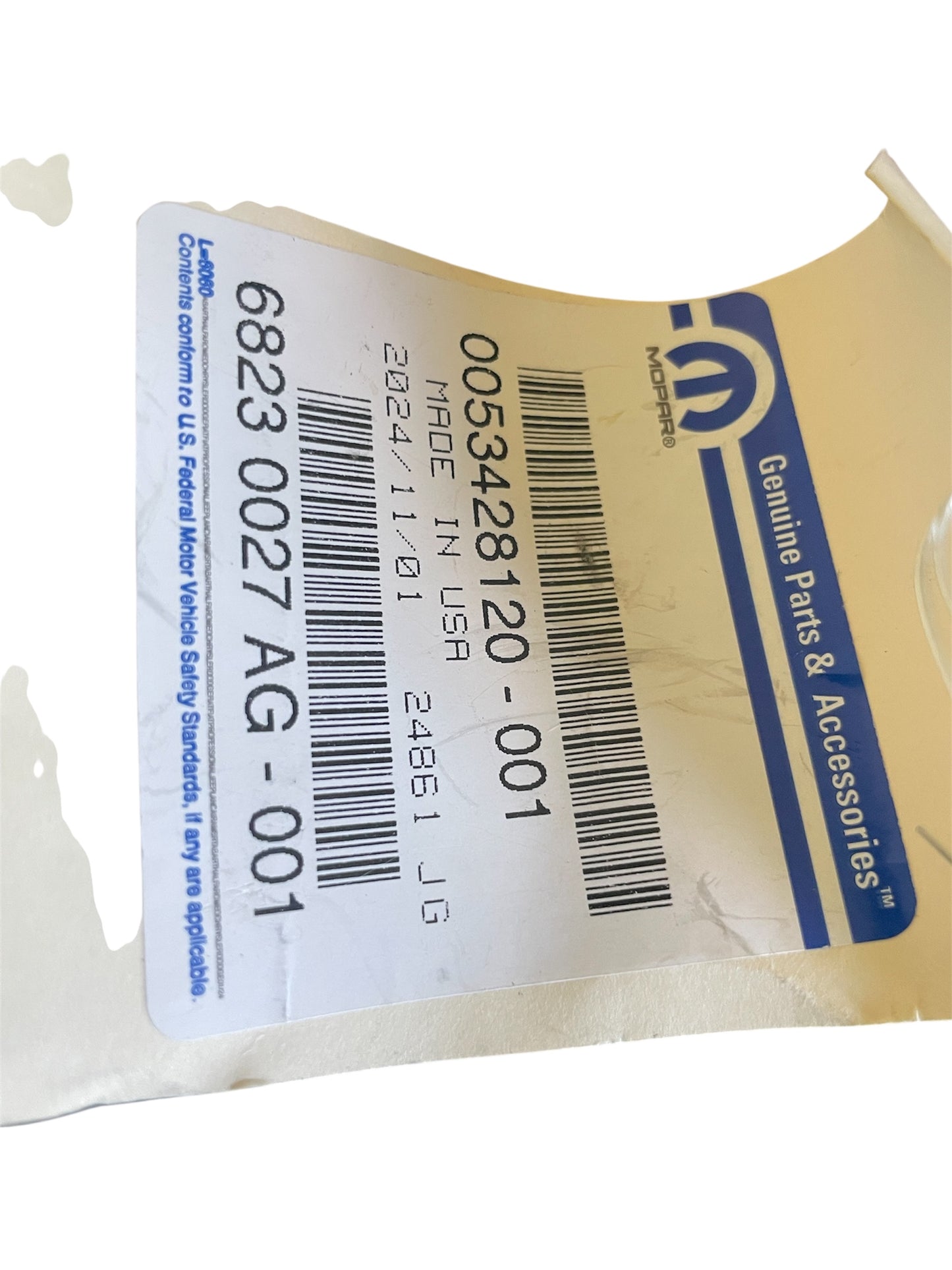 Genuine Mopar Coolant Hose 68230027AG